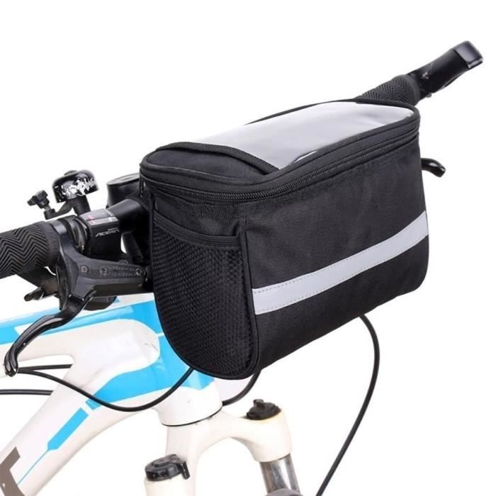 Panier Avant Vélo Grande Capacité Avec Couvercle - Antidérapant Et Amovible En Polypropylène