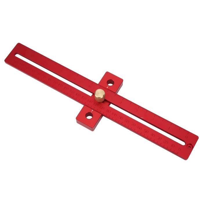 Jauge De Centre Ligne Outil Menuiserie - Règle 45/90 Degrés Pour Marquage Précis