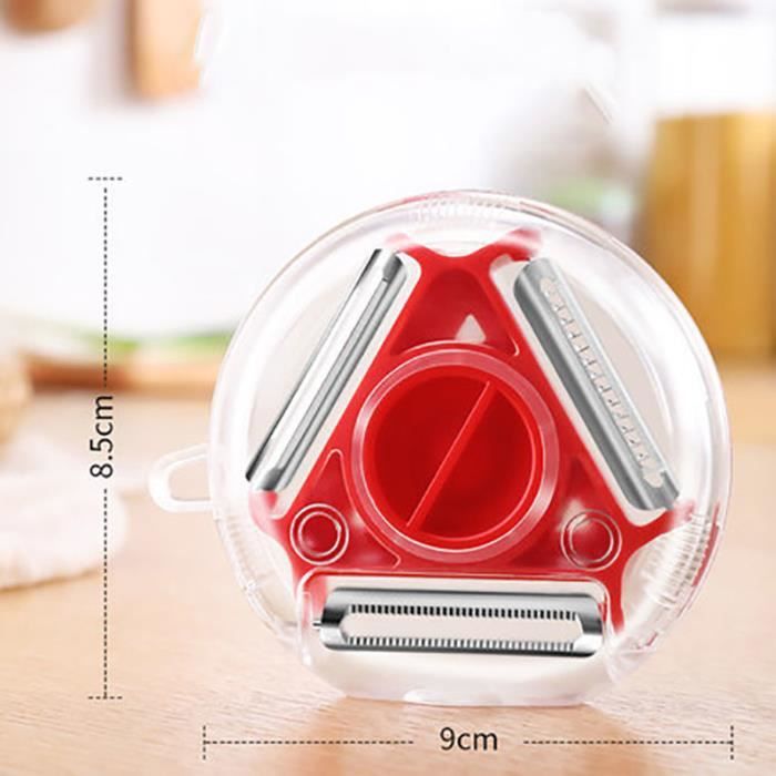 Râpe à Tambour Westmark Trio + Éplucheur Famos - 3 Tambours Inox Pour Fromage, Légumes