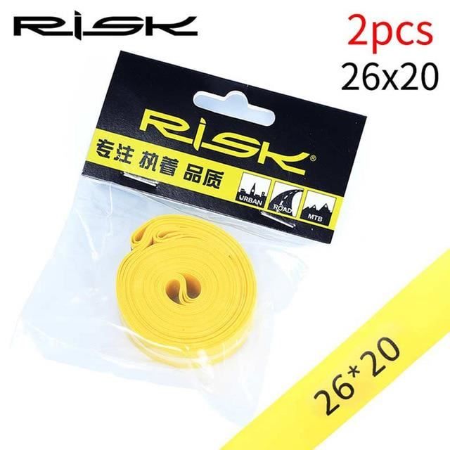 Lot De 2 Bandes De Jante PVC Anti-crevaison Pour Vélo – 26/27,5/29/700C, Route Et VTT, Jaune