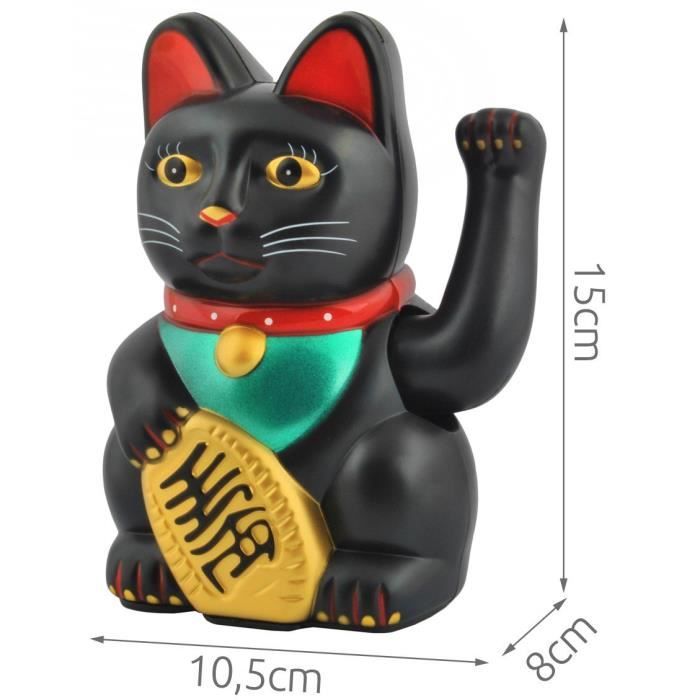 Figurines De Collection Iso Trade Chat Chinois Chanceux Dore Maneki Neko Symbole De Bonne Fortune 3064 Farbe Color Bl Cdiscount Maison