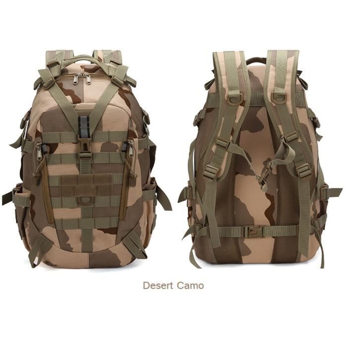 Pack Voyage Sac à Dos Tactique Militaire 35L étanche - Randonnée/chasse - MINGPINHUIUS Sac A Dos Peche