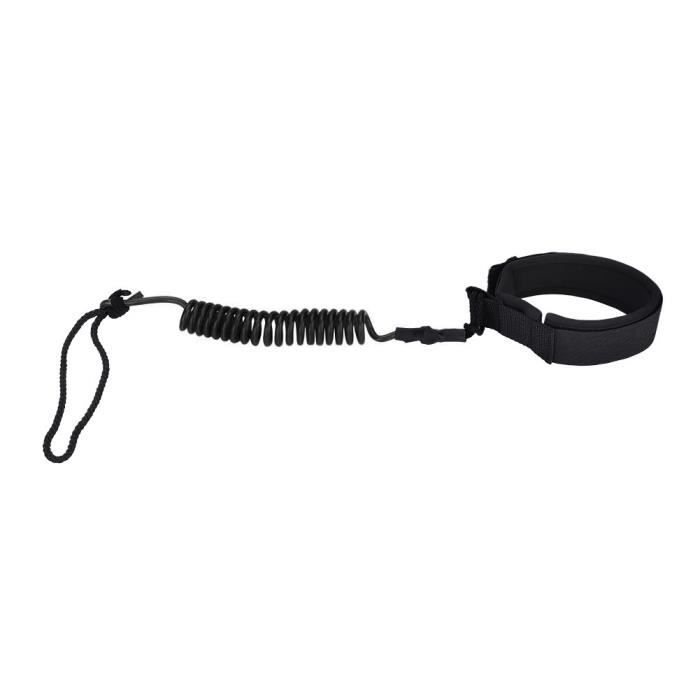 Laisse De Surf 5' Enroulée, 5mm - Corde Jambe Pour Stand Up Paddle Et Surf