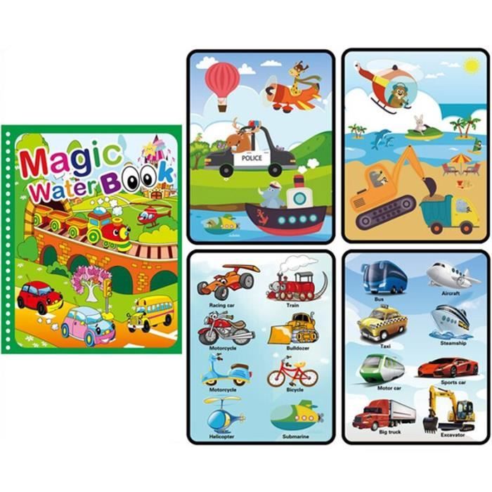 Lot de 5 Livres de Coloriage Magique à L'eau