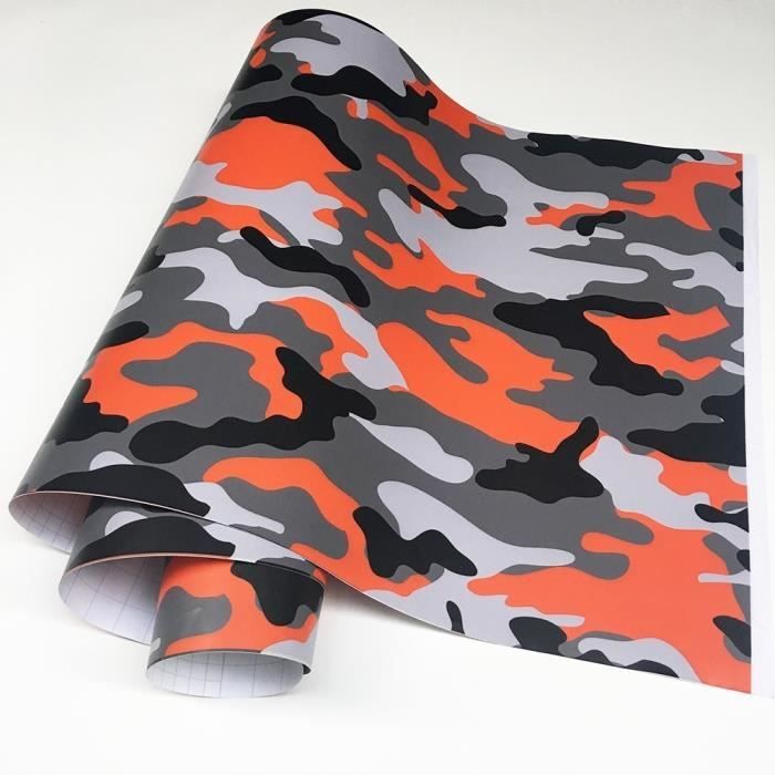 Film Adhésif Camouflage PVC Pour Moto, Capot De Voiture - 3m X 50cm - Motif Multi-couleurs