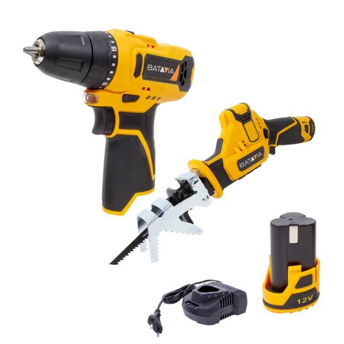 Kit Fixation Scie Alternative Pour Perceuse - Avec 3 Lames Pour Métal, Bois Et Viande | Adaptateur Universel