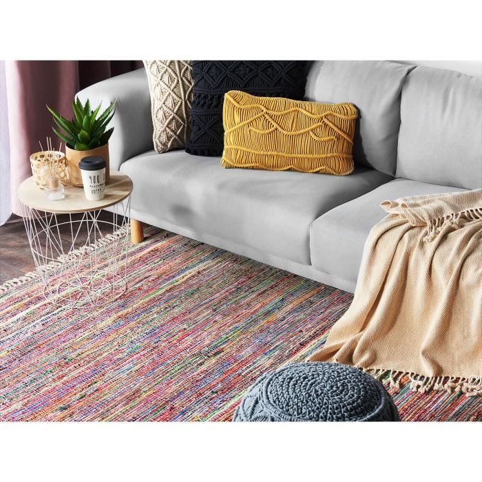 Beliani - Tapis en coton multicolore clair 160 x 230 cm DANCA