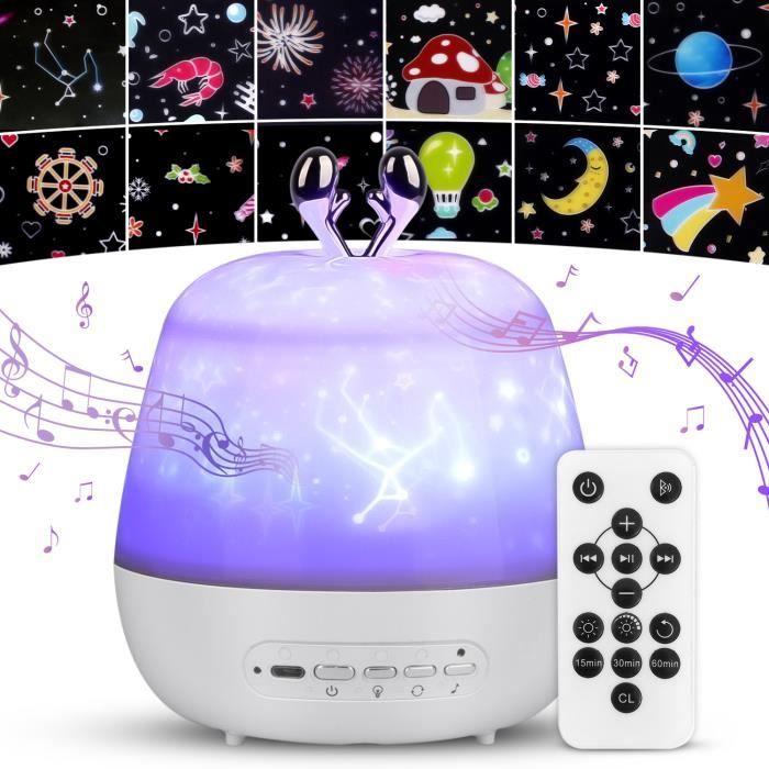 Projecteur Ciel ÉToilé Lampe Projecteur LED Lampe Télécommande Veilleuse  Enfant TéLé CommandeTélécommande Musique Bluetooth Rota251 - Cdiscount  Puériculture & Eveil bébé