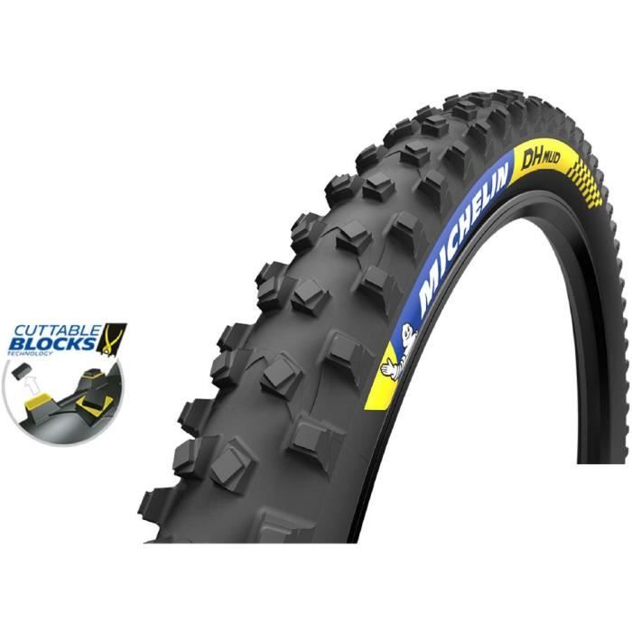 Pneu velo VTT MICHELIN DH MUD RACING LINE 27.5x2.40 61 584 Noir TUBELESS READY Cdiscount Sport
