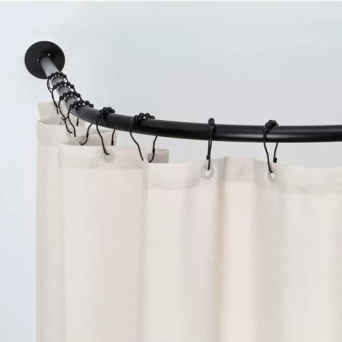 Tringle à Rideau De Douche En L Réglable - Inox Argenté 70-100x70-100cm - Neuf