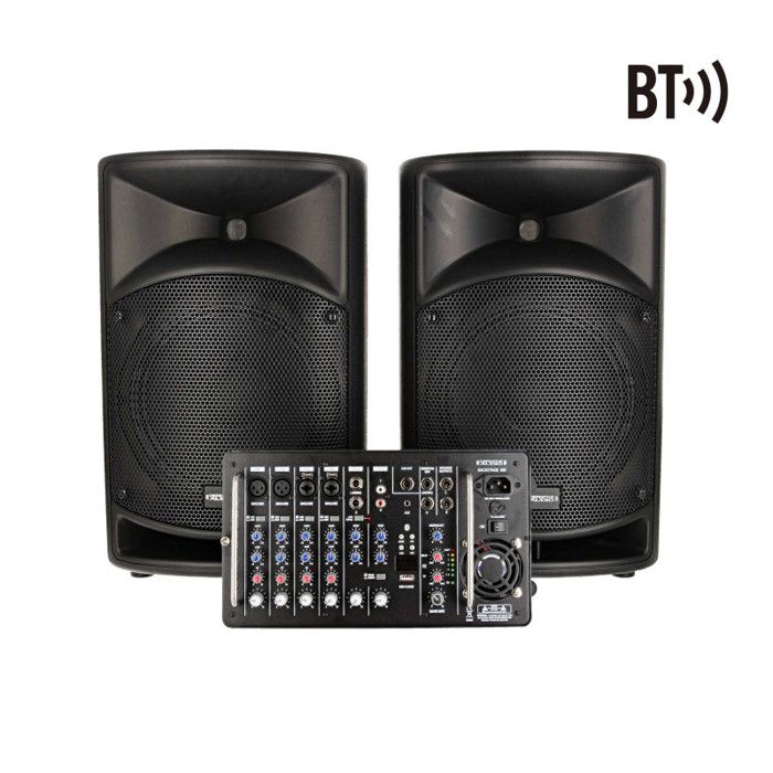 DEFINITIVE AUDIO - BACKSTAGE 500 - Système amplifié avec mixer 500W RMS