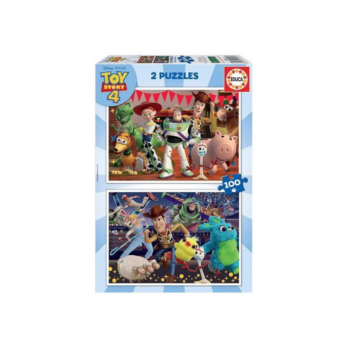 Toy Story 4 - Pack Puzzles Woody, Buzz l'Eclair et amis 2 x 100 pieces ...