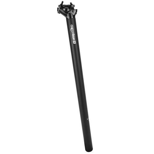 Tige De Selle Vélo Rigide AARON - Diamètre 30.9 Ou 31.6 Mm, Longueur 350 Mm - Pour VTT, Ville, Trekking - Noir/argent