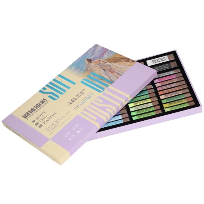 LIGHTWISH Lot De 104 Pastels à L'huile Professionnels - 100 Couleurs + 4 Blancs - Pigmentation Intense Et Texture Crémeuse