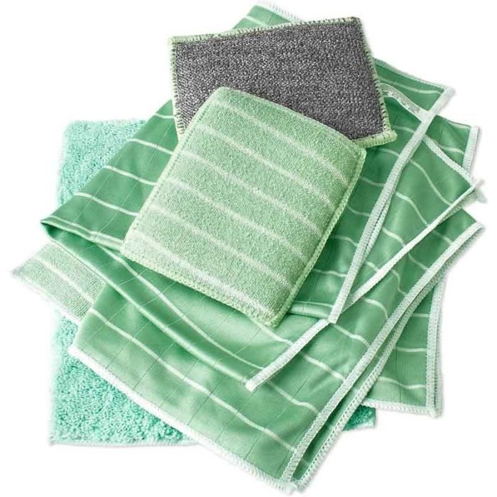 Autofiber Glass Flip Linge De Sechage Gaufre Pour Vitres Et Miroirs 8 In X 8 In Ensemble De 6 main image 1