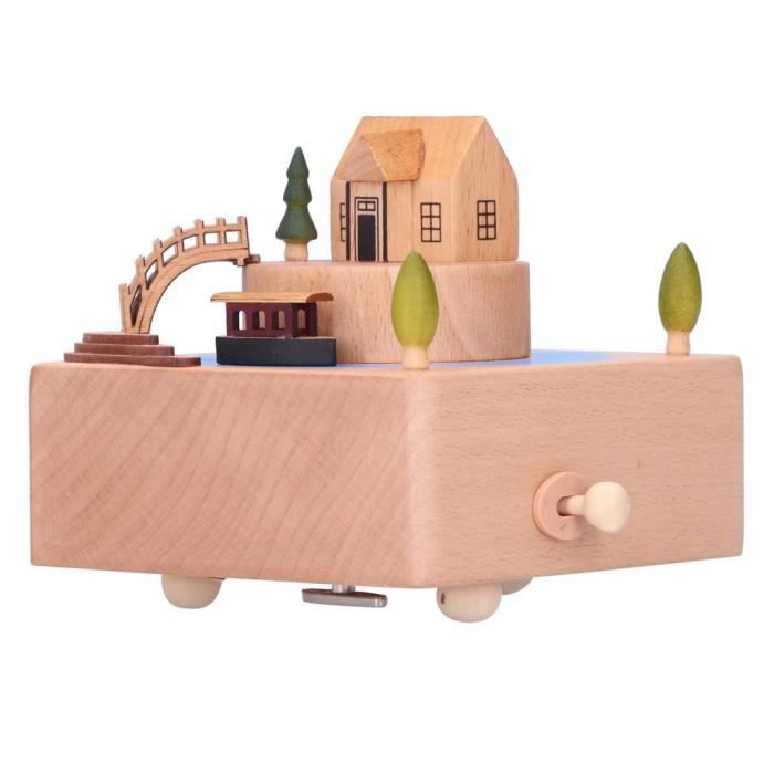 Boîte à Musique Décorative En Forme De Saxophone - Ornement Rotatif Avec Musique - 15x17 Cm - Décoration Maison Ou Cadeau