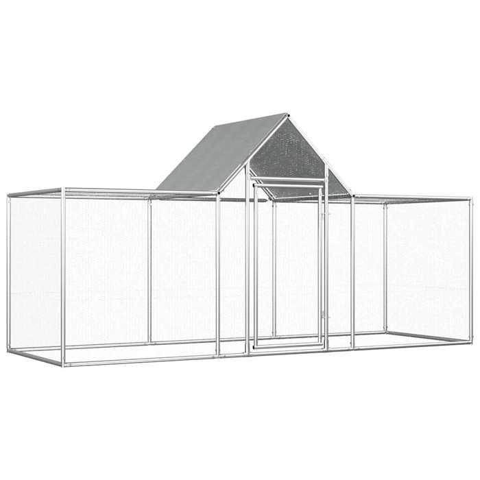 vidaXL Poulailler 3x1x1 5 Acier galvanisé - vue 2
