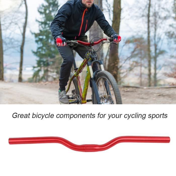 Guidon Vélo VTT En Aluminium - 25.4mm X 520mm, 5 Coloris, Pour Contrôle En Tout-terrain