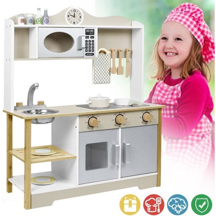 Cuisine en Bois SucceBuy, Ensemble de Cuisine de Jeu d'Extérieur pour Cuisine en Bois SucceBuy, Ensemble de Cuisine de Jeu d'Extérieur pour