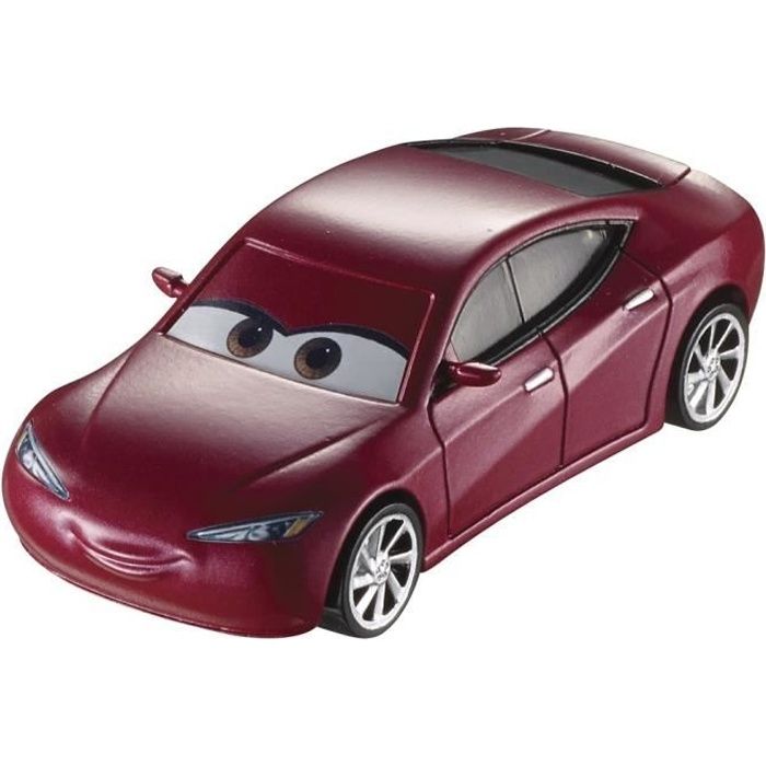 Véhicule miniature MATTEL Cars Nathalie Certain 1:55ème - Rouge - Pour enfants dès 3 ans