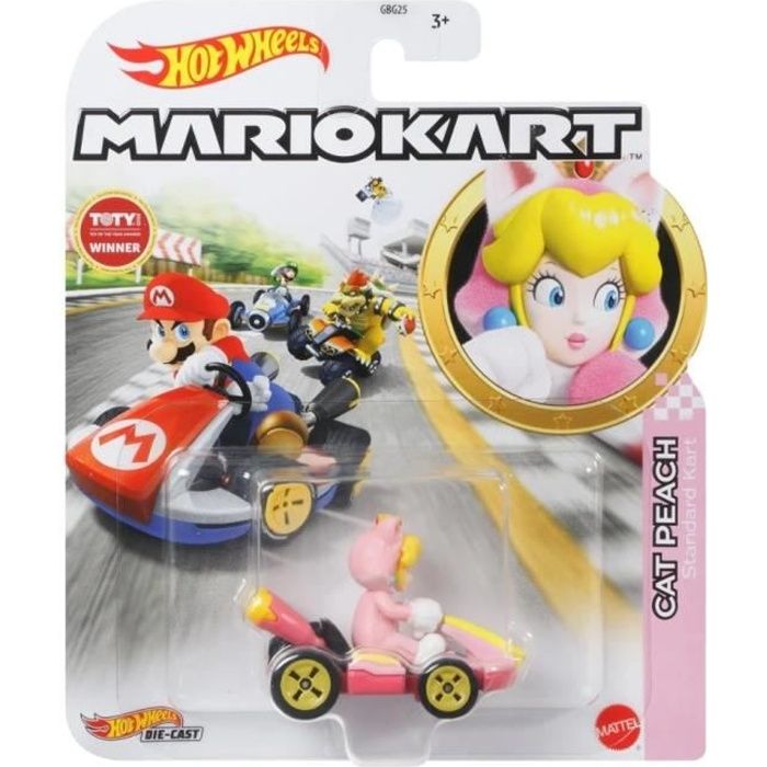 Circuit Deluxe Mario Kart - Hot Wheels - 1,5m - Booster motorisé