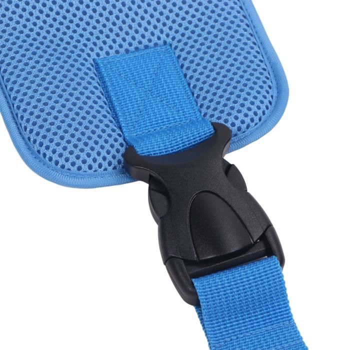 Ceinture De Sécurité Pour Fauteuil Roulant - Harnais Adulte 153-187 Cm, Bleu (Neuf)