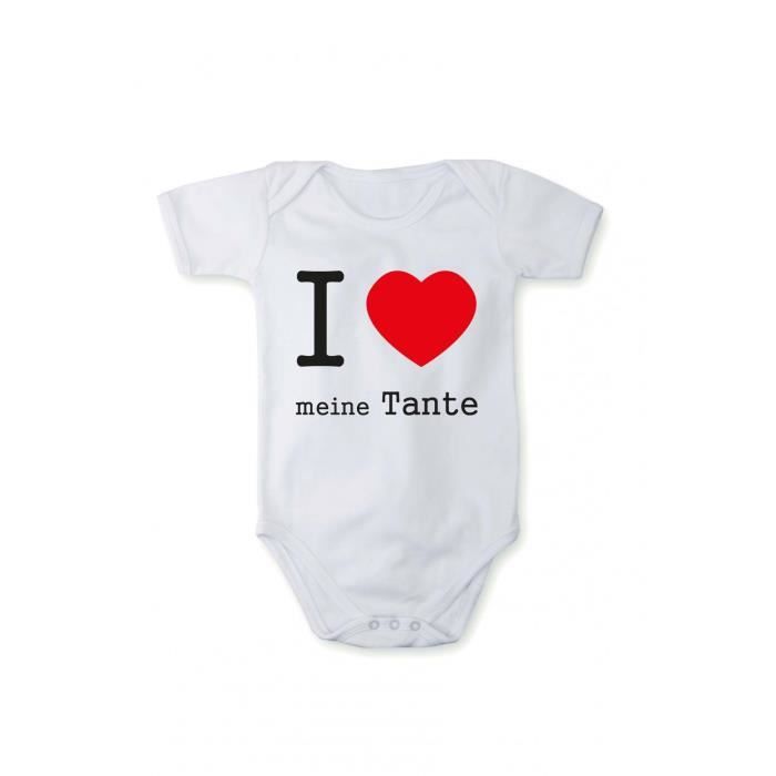 Body Bebe Avec Impression J Aime Ma Tante 2 Dans Differentes Langues Blanc Texte Allemand Cdiscount Pret A Porter