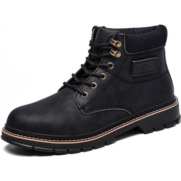 Bottes de travail d'hiver sécurité bout en acier hommes baskets Anti-smash  hommes chaussures Anti-crevaison bottes de travail hommes chaussures de