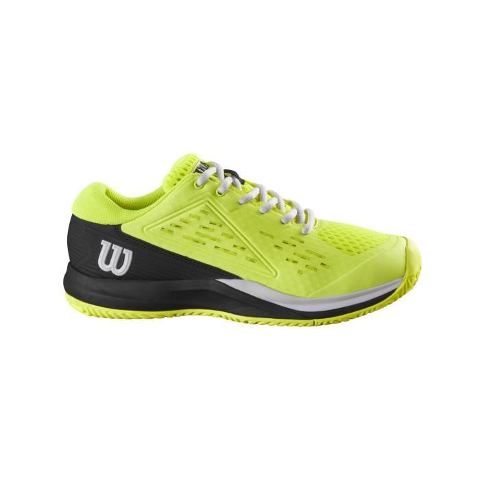 chaussures de tennis de tennis enfant wilson rush pro ace - safety yellow - 38 1/3