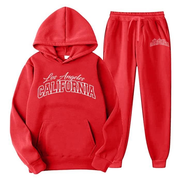 Survêtement 2 Pièces Fille LiiYii - Sweat Capuche + Pantalon Jogging | Ensemble Sport Enfant 1-12 Ans