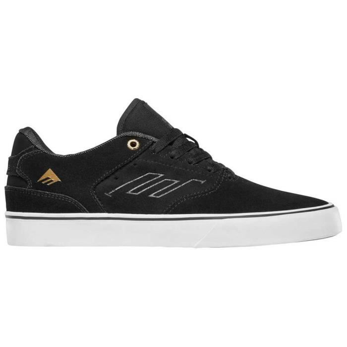 Emerica Chaussures de skate - Emerica - Low Vulc - Noir / or / blanc - Construction vulcanisée - Semelle triangulaire