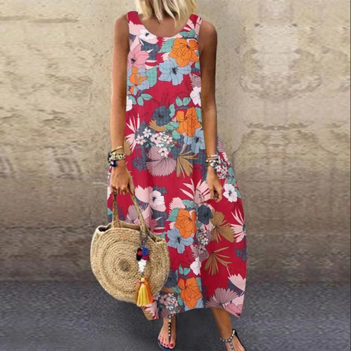 Robe Sans Manche Hawaii Multi 877050 299