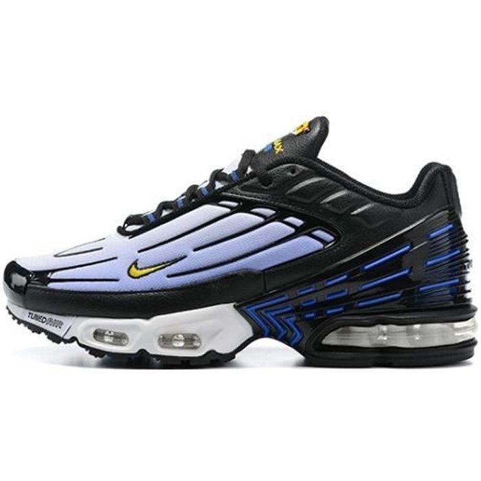 Baskets Nike Air Max TN 3 TXT Homme de Entrainment Pour Running Bleu Noir -  Cdiscount Sport