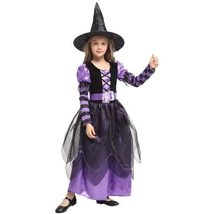 Robe tutu reine sauvage, déguisement de sorcière pour fille, tenue d'anniversaire pour enfant, déguisement de rock star, robe haute en tulle, rose noir violet - France