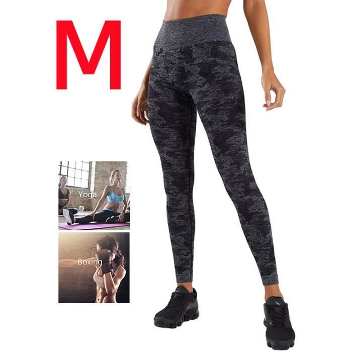Pantalon de Yoga Legging de Sport Femme Taille Haute avec Poches Pantalon de Jogging Femme pour Fitness Gym Butt Lift Push up 