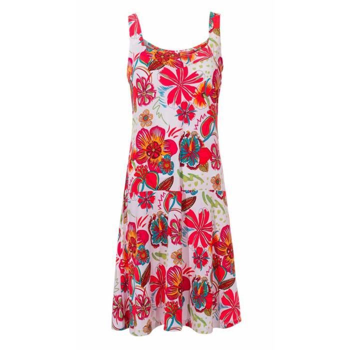 Robe D'été Femme Coline à Bretelles - Noir Et Blanc, Viscose, Taille S/M - Occasion TB état