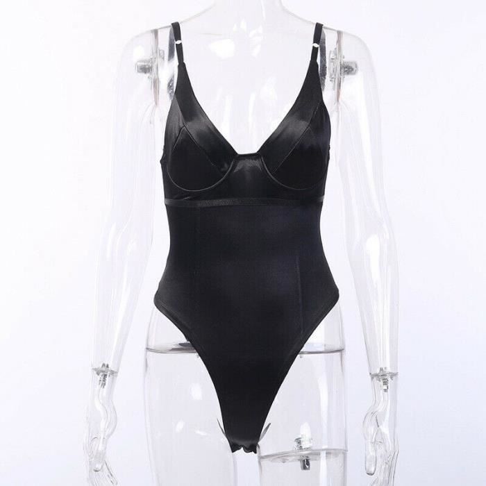 Justaucorps Homme Col V Profond Dentelle – Combinaison Danse Latine Tango Samba Rumba CHICTRY