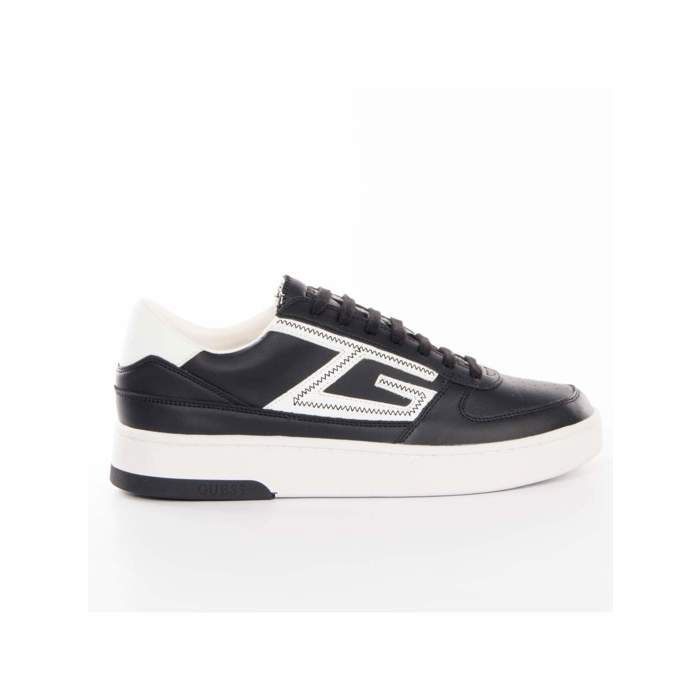 Guess Basket Guess Homme Salerno Noir cuir