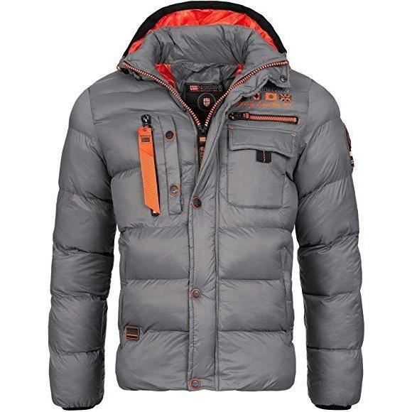 Veste d'hiver pour homme Geographical Norway Citernier Gris clair: S