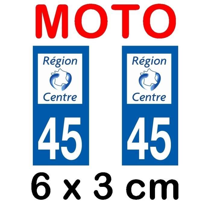 Autocollant Plaque Immatriculation 45 Loiret – Dimensions Officielles, Résistant Lavage Haute Pression - 9