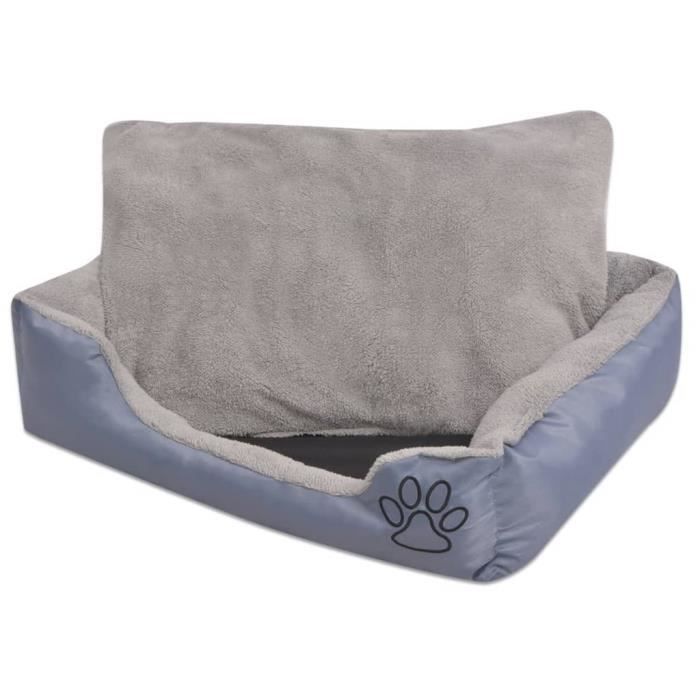 Meilleurs prix pour 250•{NEUF} Canapé chien JILLE - CHIC Panier Lit pour chiens avec coussin rembourré Taille S Gris - 50 x 38 x 17 cm Haut de gamme