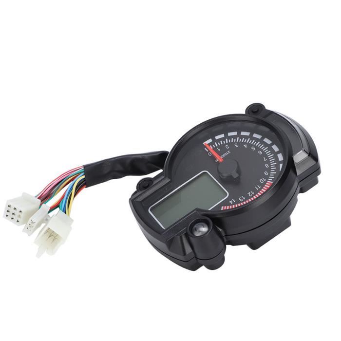 Compteur de vitesse moto universel tachymètre coloré LCD -LAV - Cdiscount  Auto