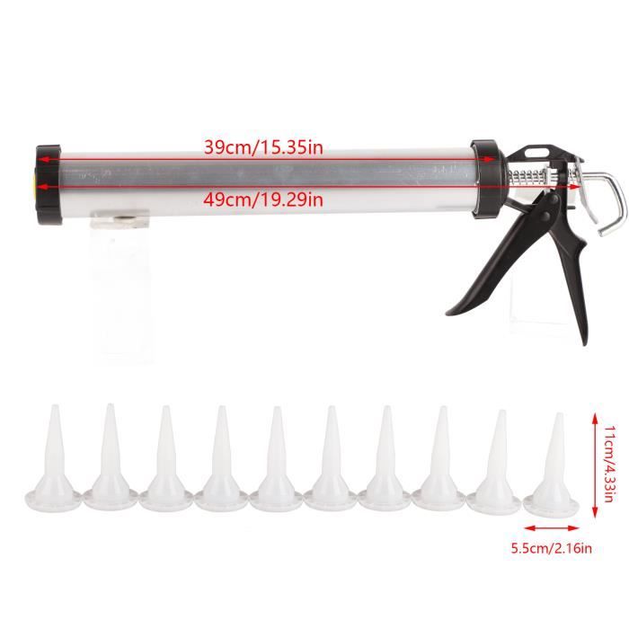 EJ.life buse de pistolet à colle pour verre Outils de calfeutrage