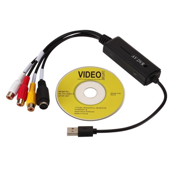 Convertisseur VHS vers numérique,USB 2.0,convertisseur vidéo,carte de capture audio,VHS