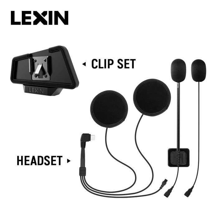 Besttoolifes Kit Demi-casque De Moto Avec Microphone Pour Système D