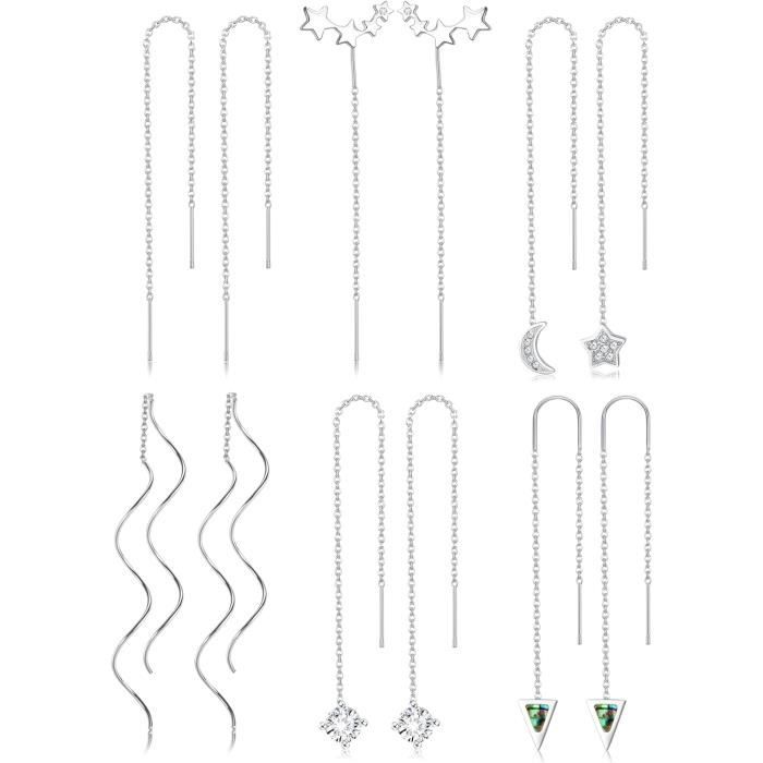 Aamata 90 Paires Boucles D'Oreilles Pour Femme Longues Gland Boucles D