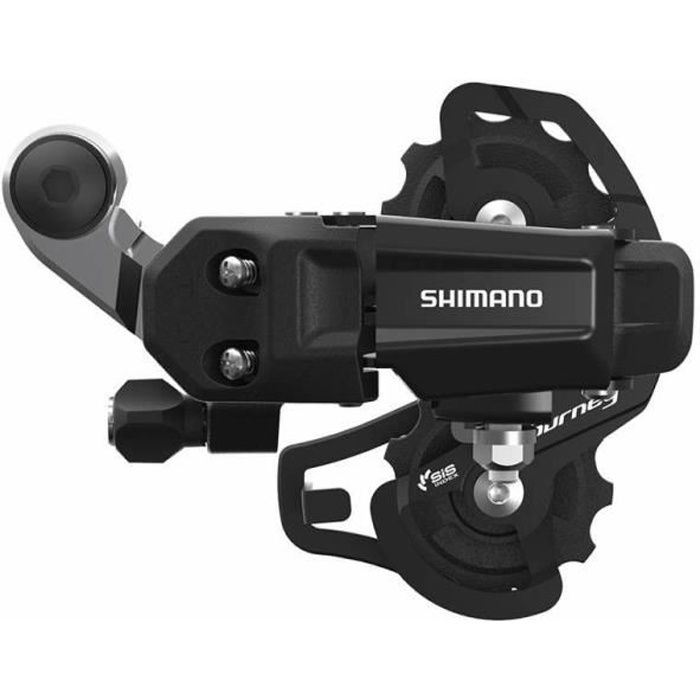 Dérailleur VTT arrière Shimano TY200 6-7v Tourney à visser pour mono plateau - Noir