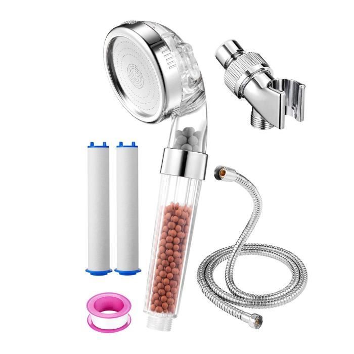 5 filter elements filtre de douche de bain domestique pomme de douche pulvérisateur buse deau salle de bain équipement de douche G1/2in Buse de douche 
