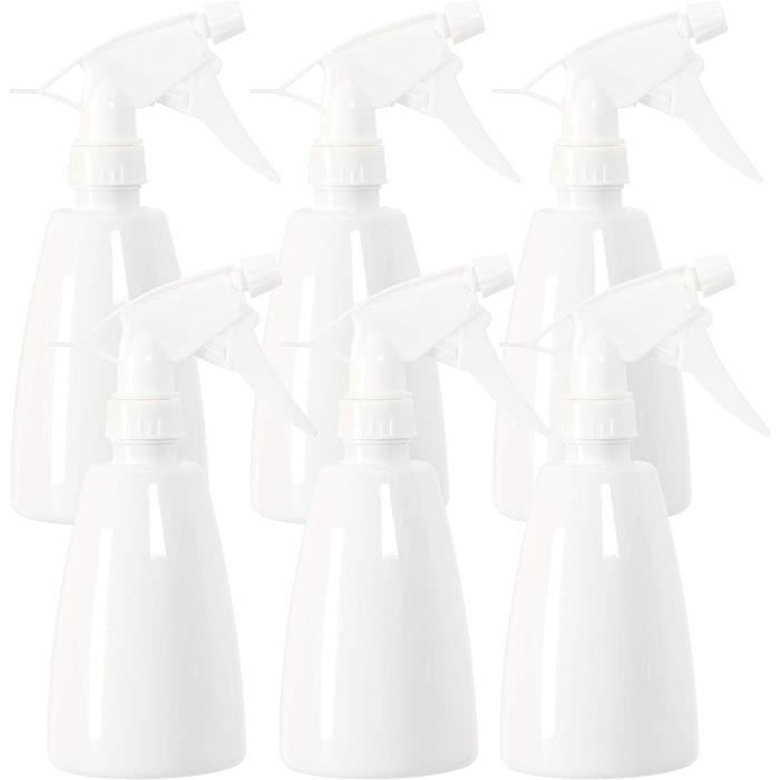 Lot De 8 Bouteilles Plastique Vide 300ml - Bouchon Noir - Sans BPA - Micro-ondable - Multi-usage