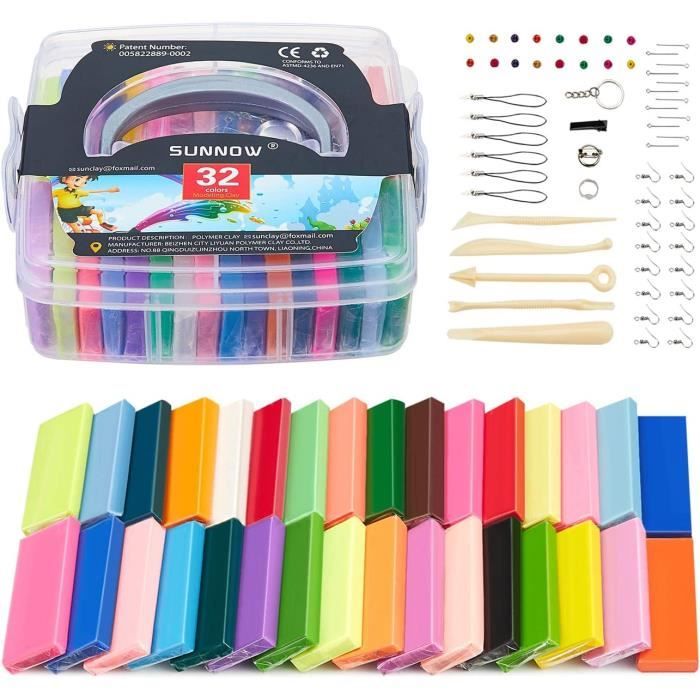 Pâte Polymère, Shuttle Art 60 Couleurs de Polymere Clay avec 19 Outils et Accessoires, Argile à Pâte Polymère, Shuttle Art 60 Couleurs de Polymere Clay avec 19 Outils et Accessoires, Argile à
